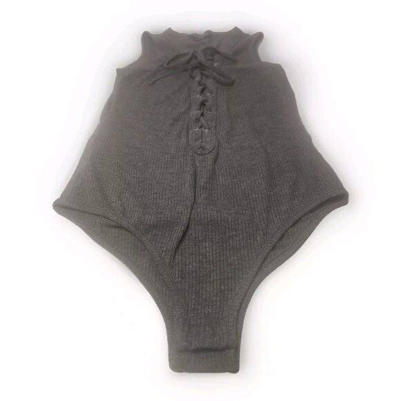 Revamped by Sirens Women's Bathing-Body Suite Small Red Polyester - Picture 2 of 5